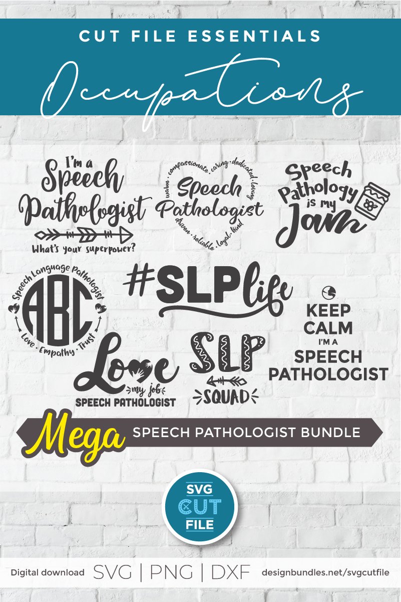 Speech Language Pathologist svg, an SLP svg bundle for craft 2