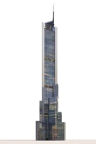 Skyscraper 2 SUPERTALL 3D model 3