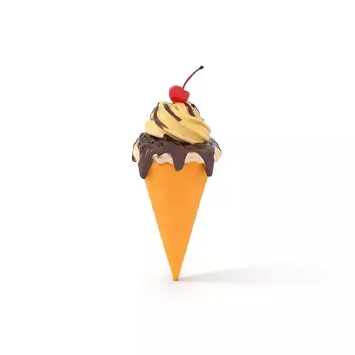 Cherry Chocolate Ice Cream model pack Low-poly 3D model