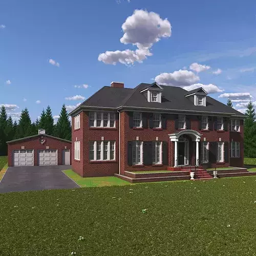 Home Alone House Exterior 3D model