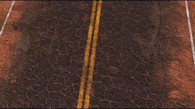 Desert Highway 3D model 3