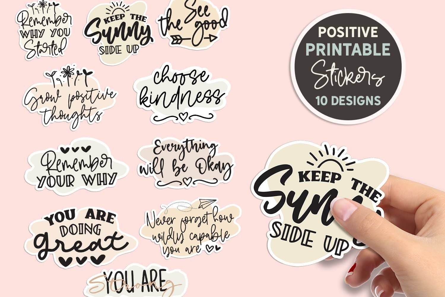 Positive Stickers | Inspirational Motivational Stickers Pack 2