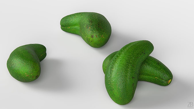 Avocado 3D model 3