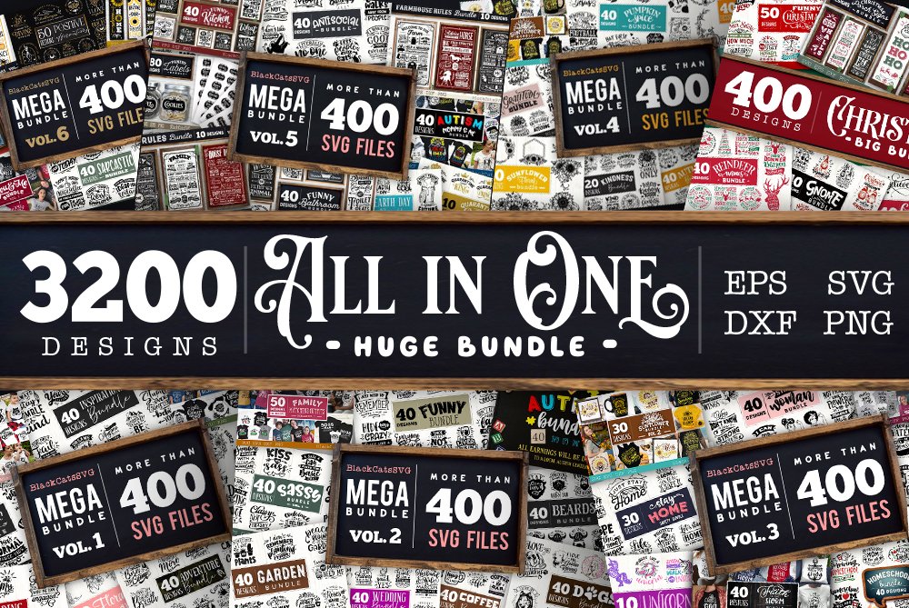 Massive All in One Bundle 3200 SVG designs