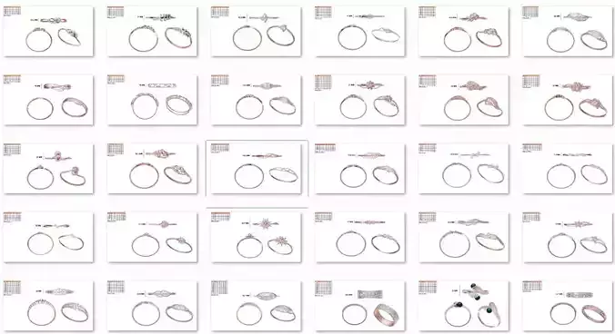 179 Women Bracelets jcd Jewelcad render detail 3D print model