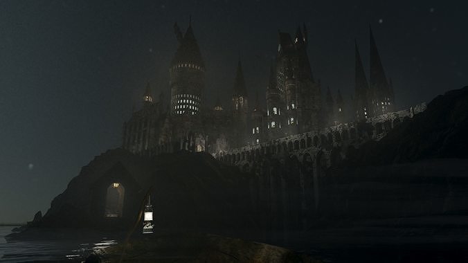 Hogwarts 3d Model Low-poly 3D model 2