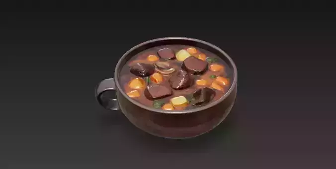 Medieval Tavern Food Pack - 10 PBR Assets - Low Poly Collection Low-poly 3D model 3