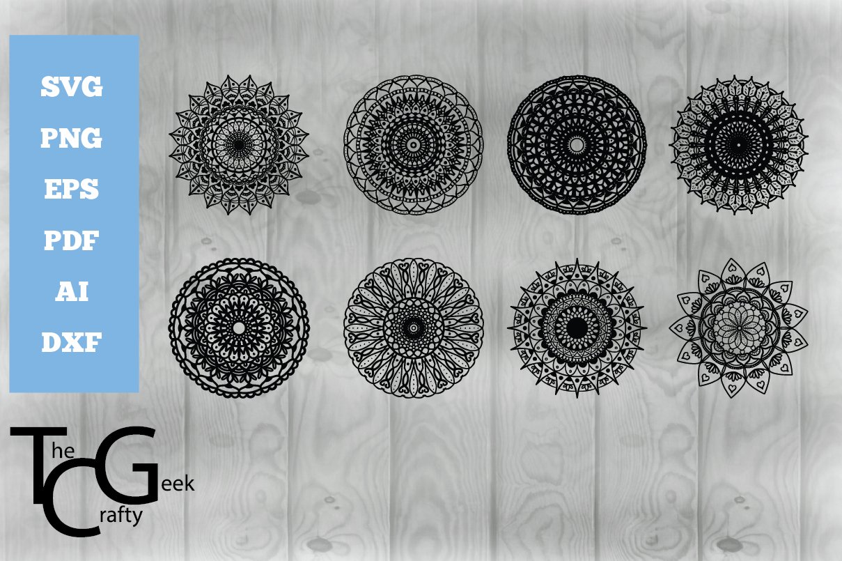 Mandala SVG | Zentangle Cut File Bundle 2