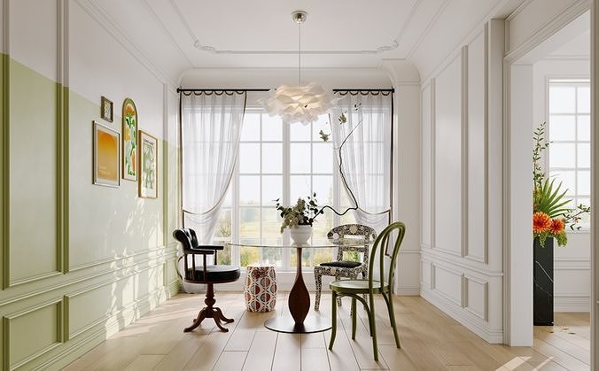 apartment interior scenes       3D model 2