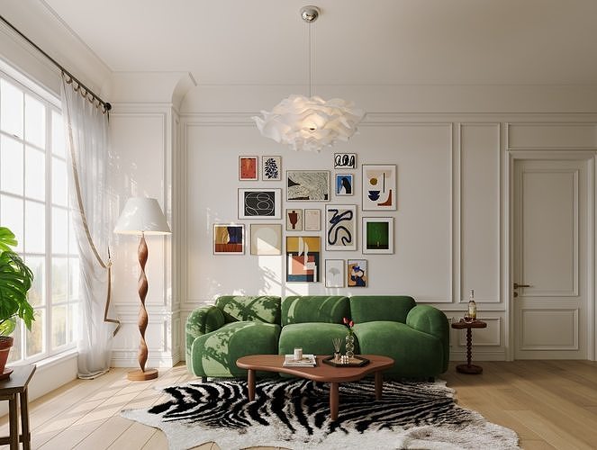 apartment interior scenes       3D model 3