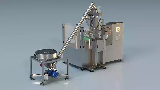 Premade Pouch Packaging Machine Powder 3D model 2