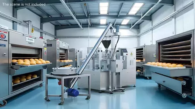 Premade Pouch Packaging Machine Powder 3D model 3