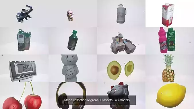 Mega collection of great 3D assets 3D Model Pack 2