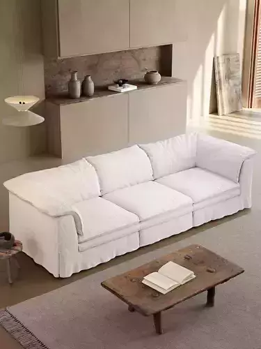 Mid Century interior scene 3D model 3