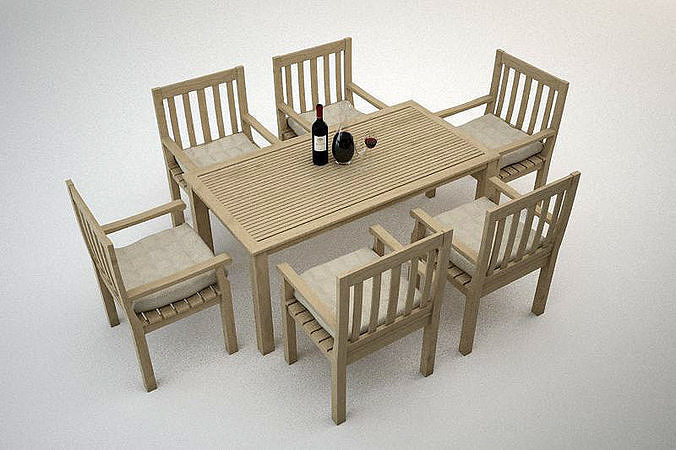 Garden Furniture 3D model 2