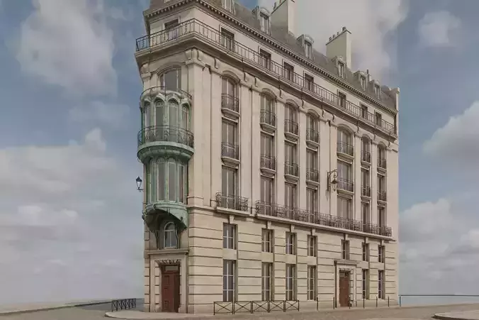 City Building VIII 3D model 2