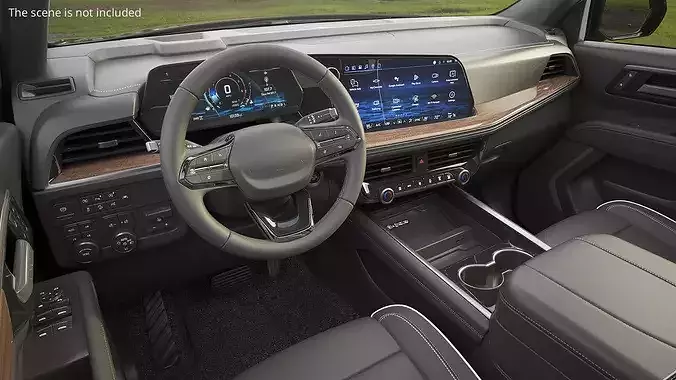2025 Chevrolet Suburban Interior Dashboard 3D model 2