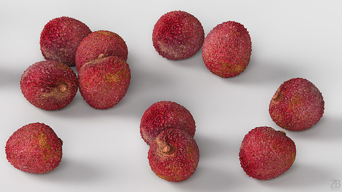Lychee 3D model 3