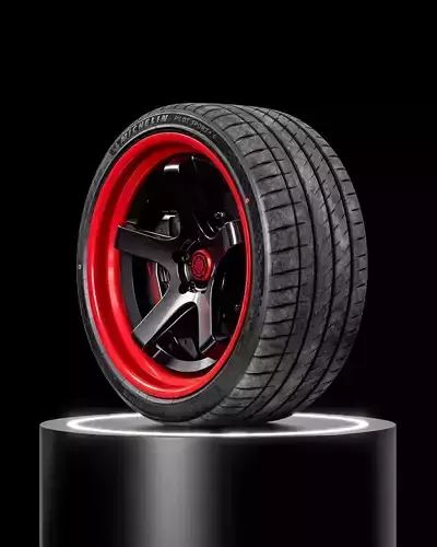 Michelin Pilot Sport 4s 265 30 19 93Y 3D model
