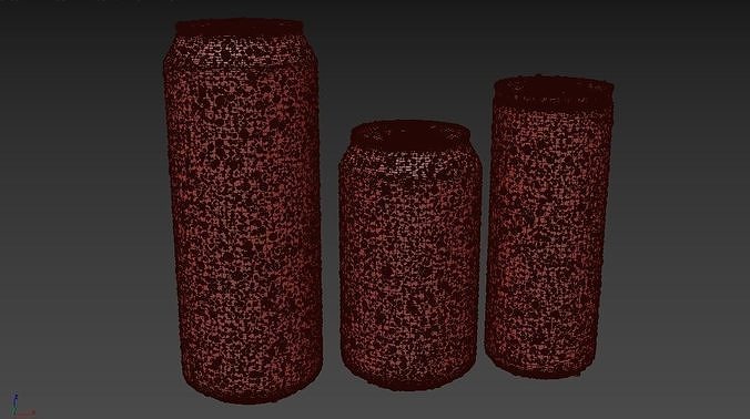 3D Beverage Can Wet - 3DS Max and VRAY RENDER 3D model 3