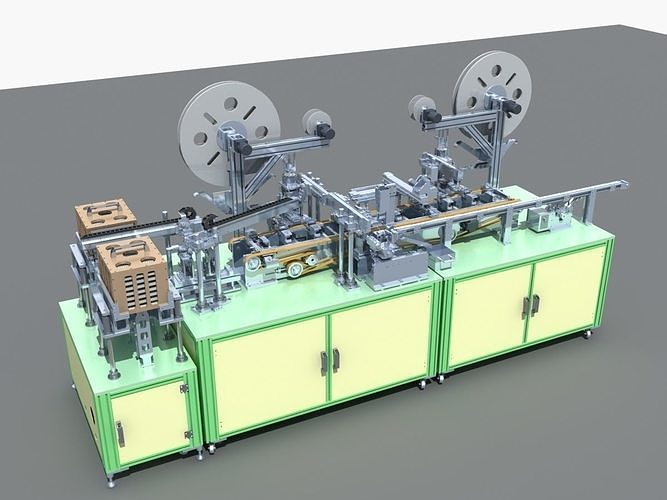 Industrial Equipment 26 - Automatic Cutting and Loading  3D model 2