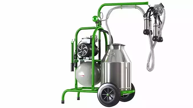 Portable Milking Machine 1 3D model