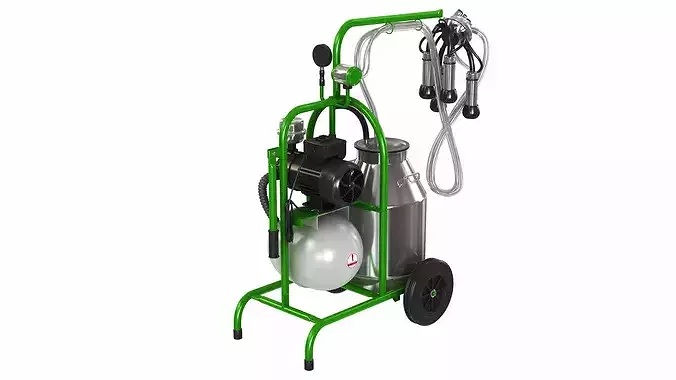 Portable Milking Machine 1 3D model 2