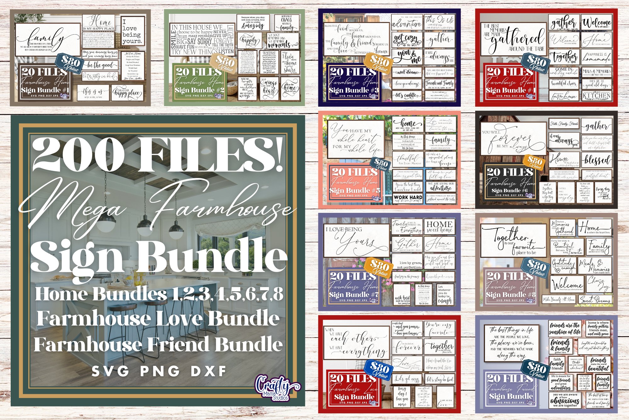 MEGA Farmhouse Svg Bundle | MEGA Farmhouse Sign Svg Bundle