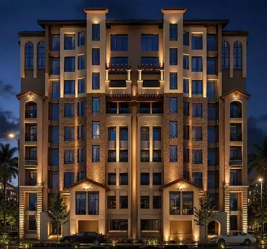 Nova Residential Building High-Quality 3D Model Low-poly 3D model 2