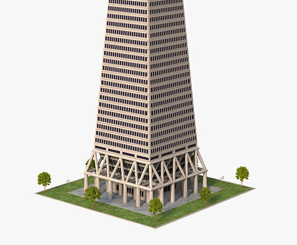 Transamerica Pyramid San Francisco 3D model 3