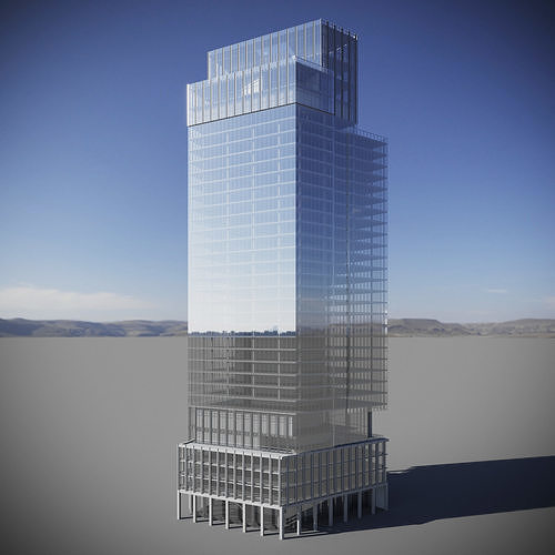 1 Leadenhall Street Tower - London Skyscraper 3D model 3