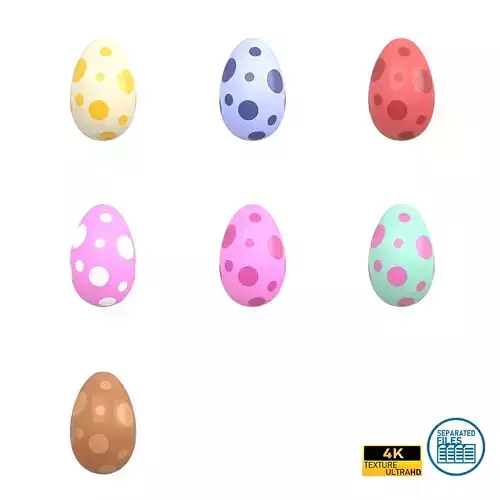 Dinosaur Egg v1 Pack Low-poly 3D model