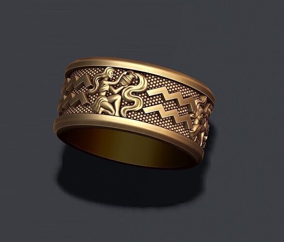 jewellery horoscope signes lite rings pack set 3D print model 3