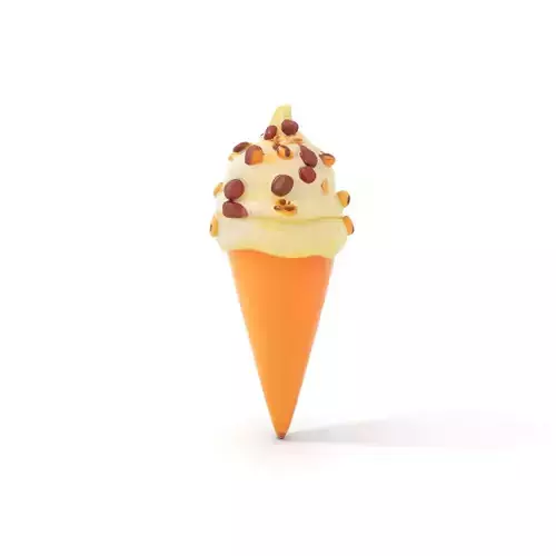 Nutty Vanilla Swirl model pack Low-poly 3D model