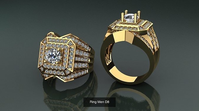 26 Model Ring Men Album  3D Model Pack 2