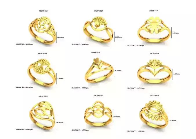 Paper Casting Rings-Check Description 3D print model
