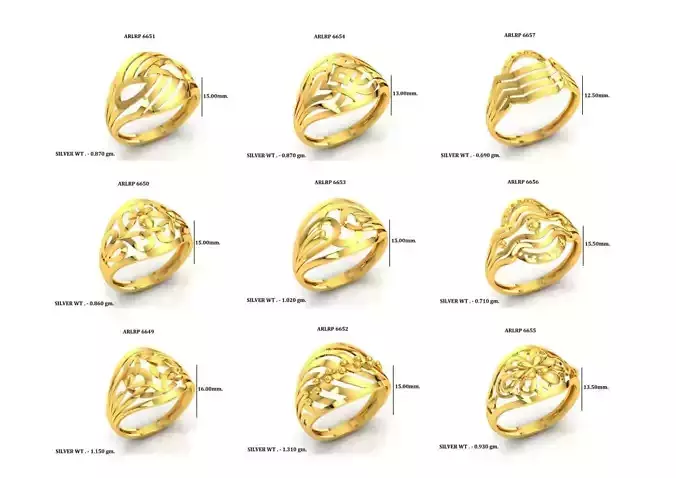 Paper Casting Rings-Check Description 3D print model 3