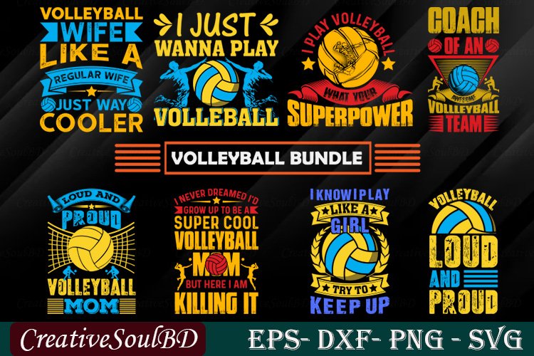 Volleyball SVG Bundle Cut File, Volleyball Quotes Svg,