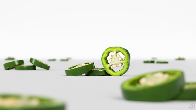 Jalapeno 3D model 2