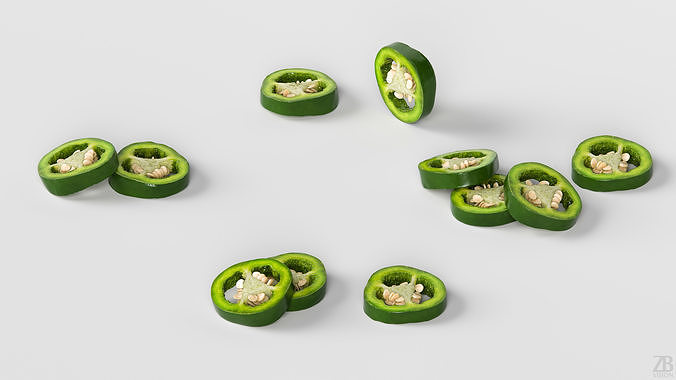 Jalapeno 3D model 3
