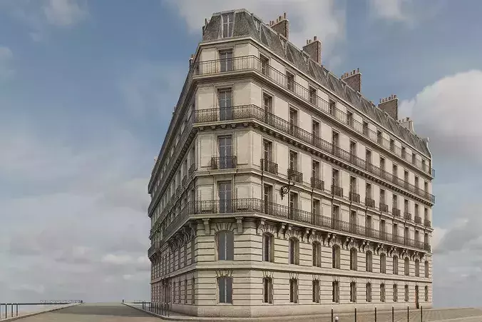 City Building X 3D model 2