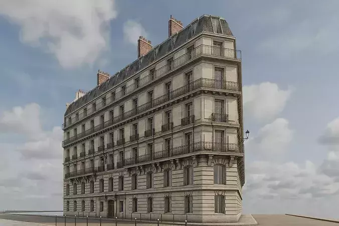 City Building X 3D model 3
