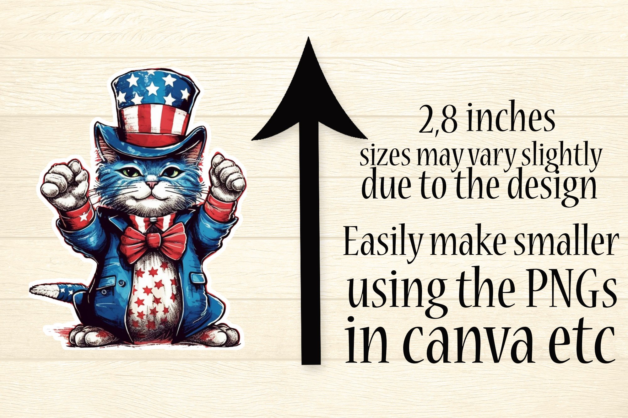 Funny Cat Stickers 4th of July - Patriotic Sticker Bundle 3