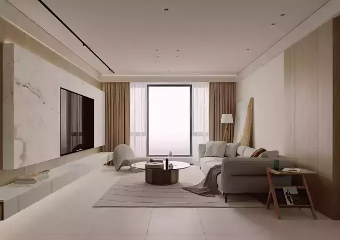 apartment interior scenes 3D model