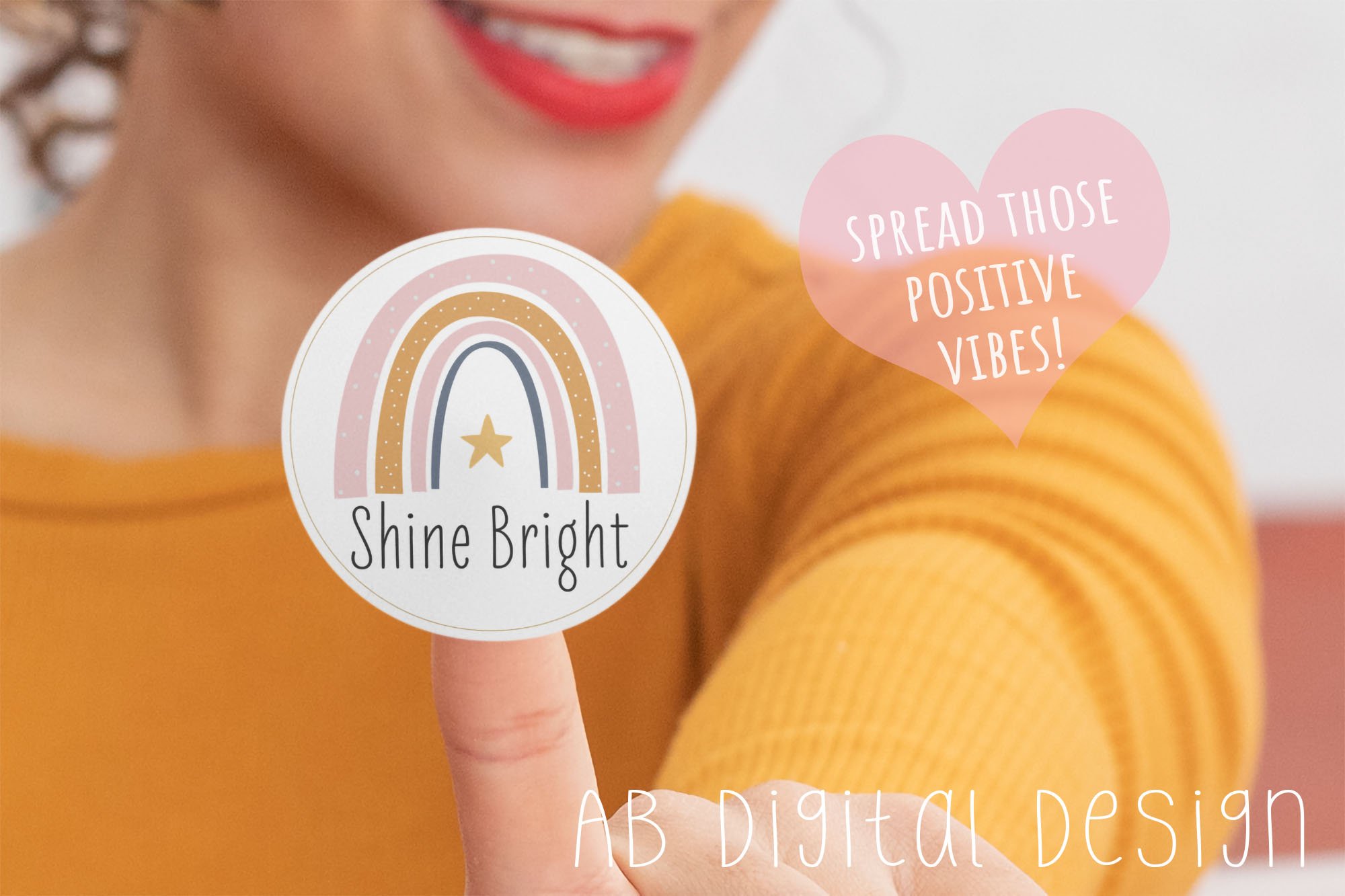 Inspirational Stickers with Rainbows for Planners or Journal 2