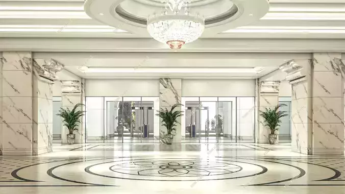 ITC Royal Bengal Kolkata Luxury Hotel 3D model