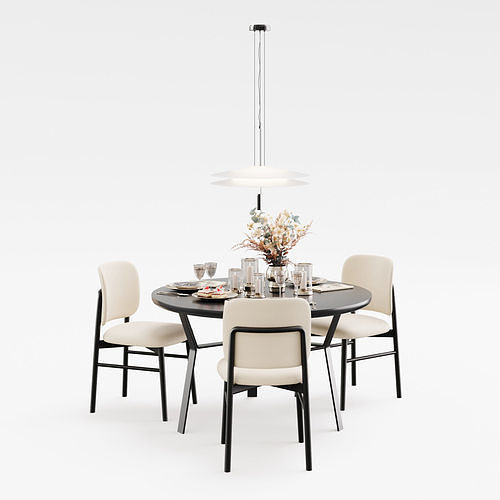Archmodels vol 293 - dining furniture sets 3D model 2
