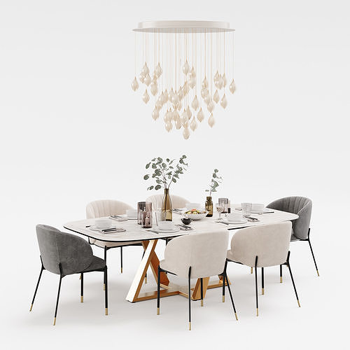 Archmodels vol 293 - dining furniture sets 3D model 3