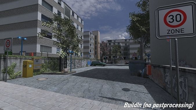 Ghetto Enviroment - Unity3D Low-poly 3D model 3