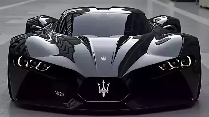 Luxury Sports Car 3D Model Pack - High-Quality Collection Low-poly 3D model